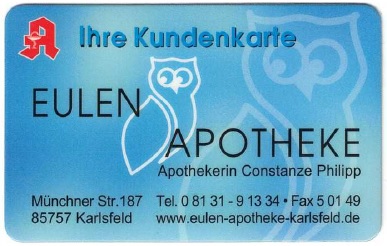 Kundenkarte Eulenapotheke